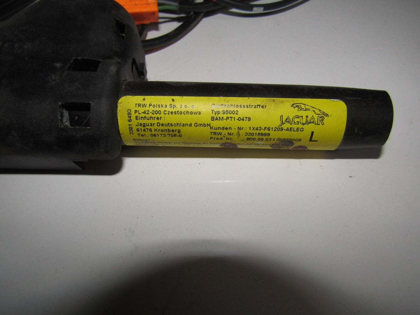 JAGUAR X TYPE N/S FRONT SEAT BELT BUCKLE PRETENSIONER