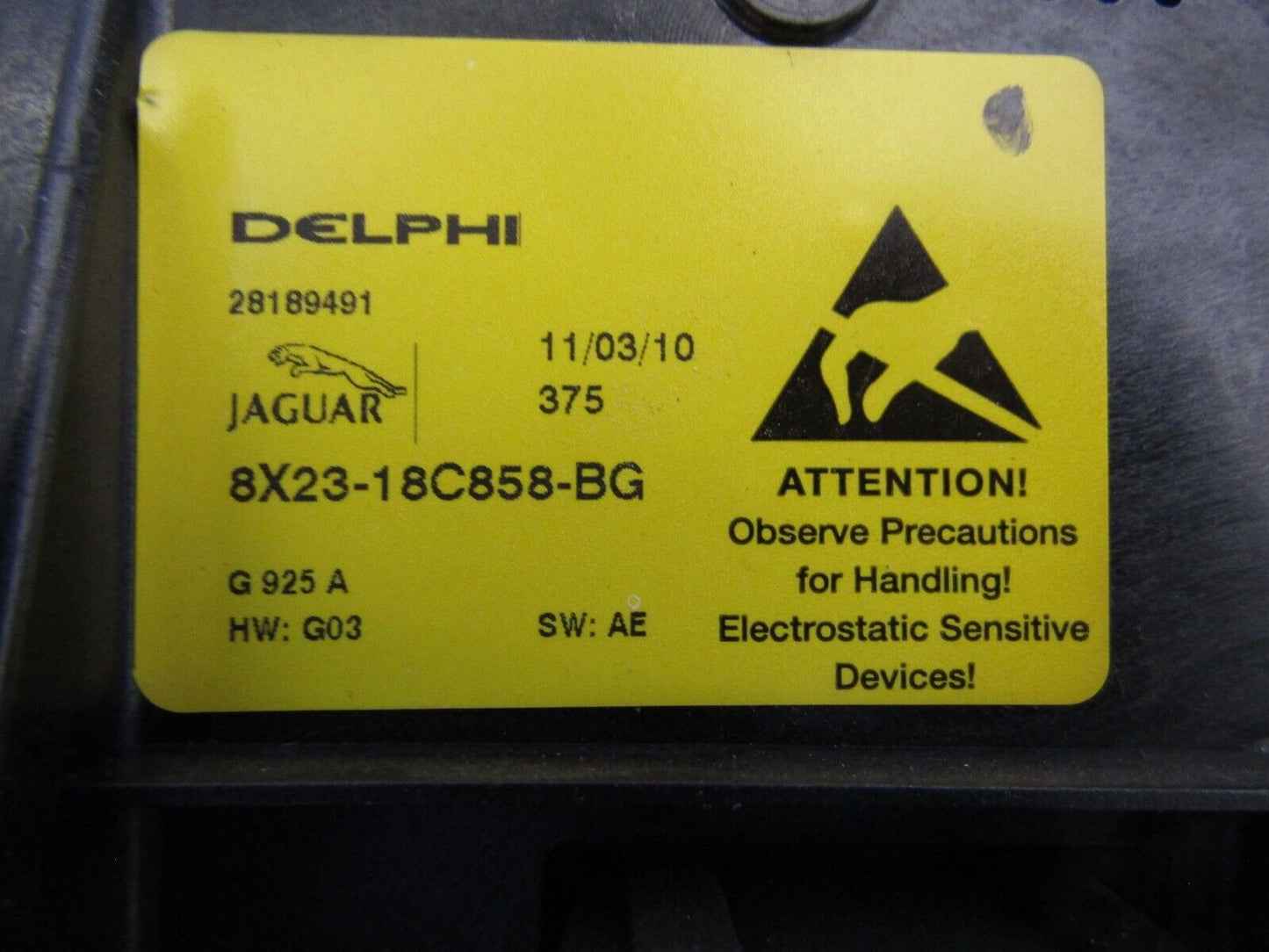 Jaguar XF Heater Stereo A/C Air Con Control Panel 8X23-18C858-BG