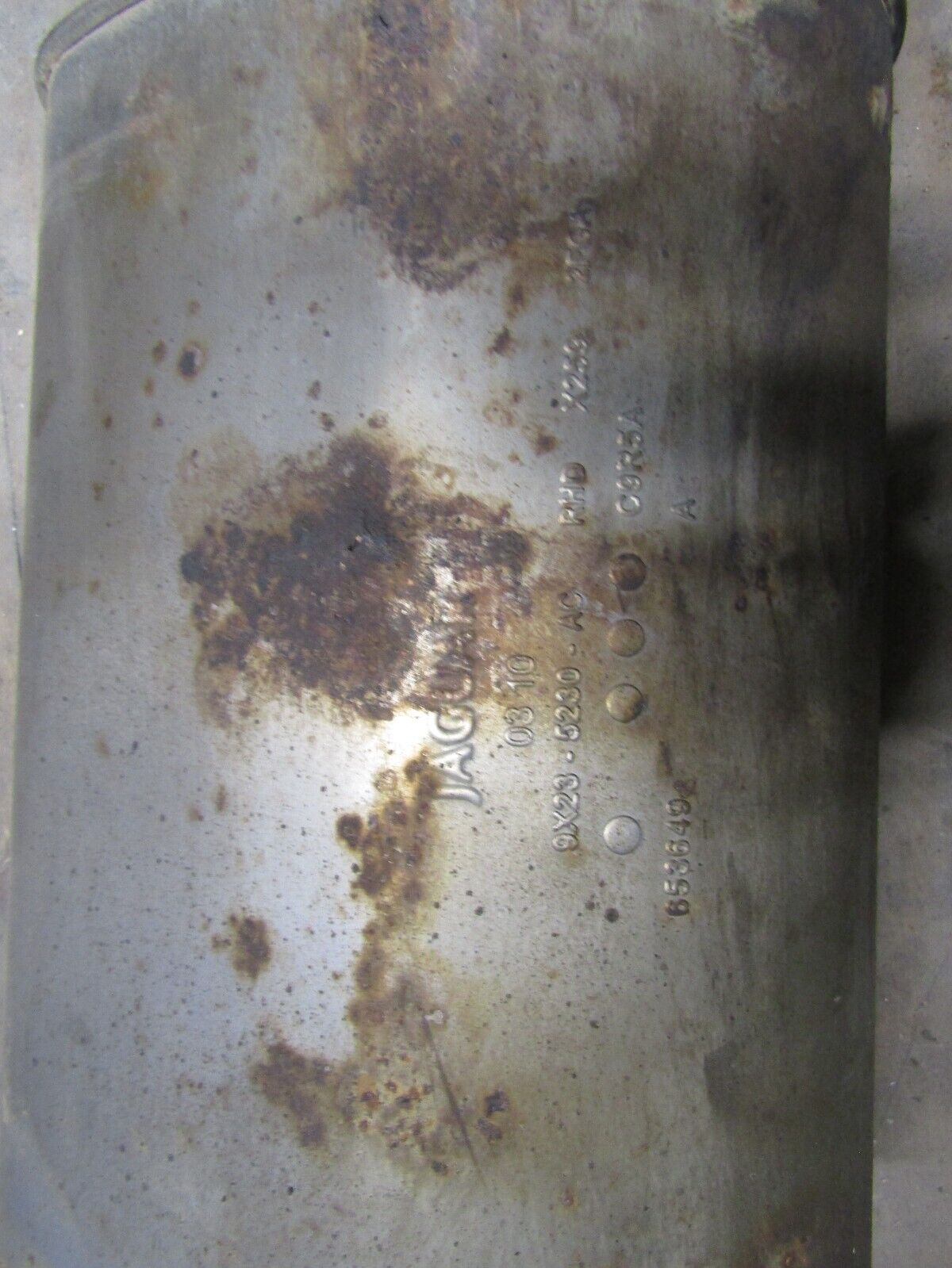 JAGUAR XF X250 RIGHT DRIVERS SIDE EXHAUST MUFFLER 9X23 5232 AC