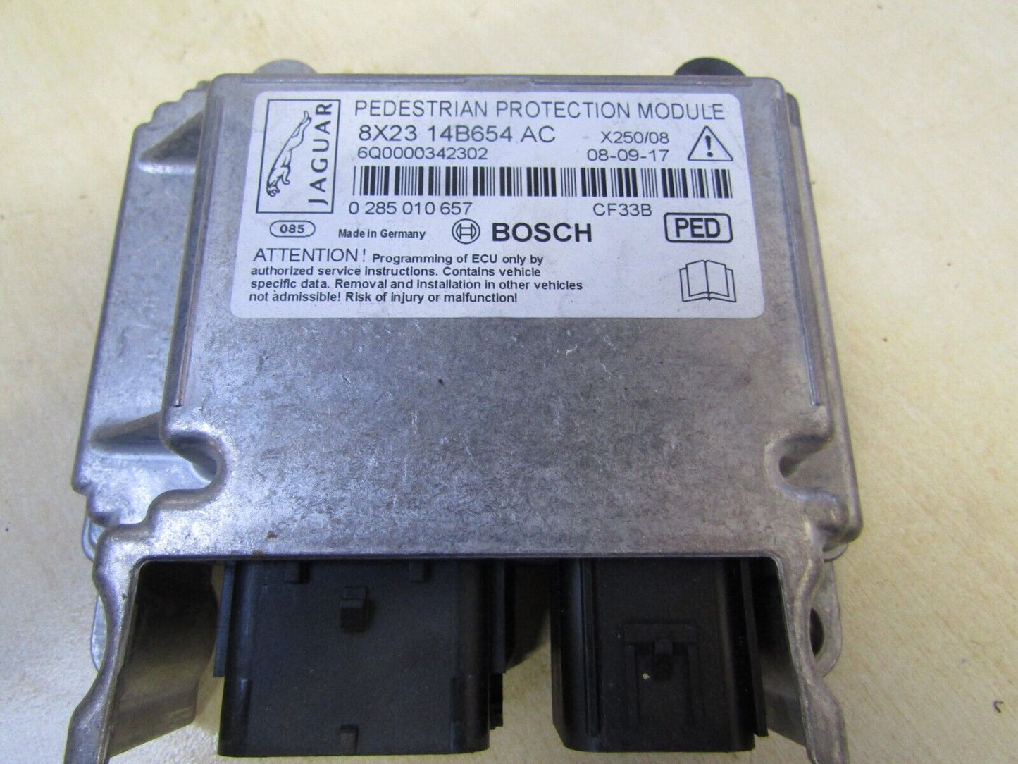 JAGUAR XF X250 PEDESTRIAN PROTECTION CONTROL UNIT ECU 8X23-14B654-A