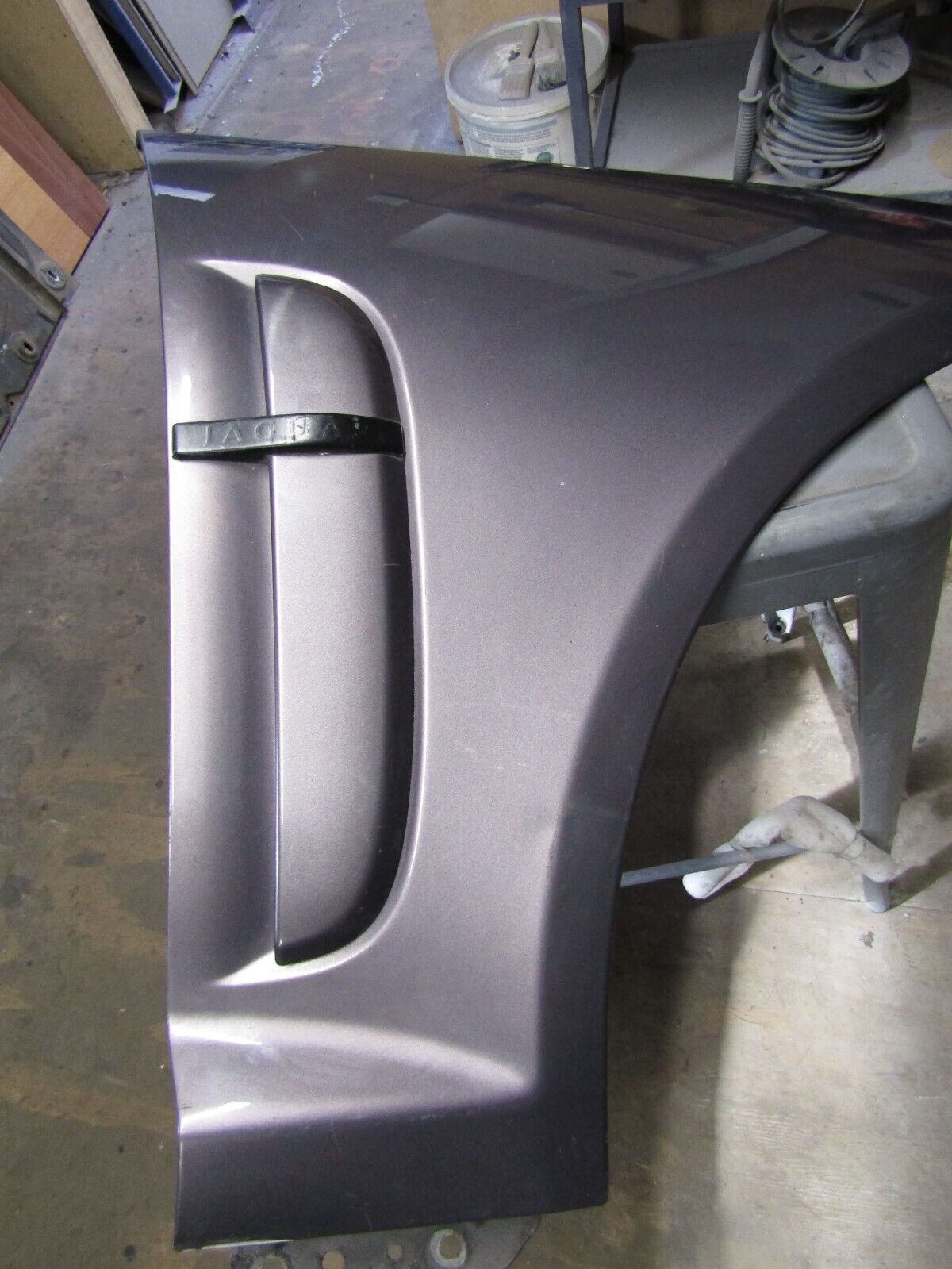 JAGUAR XF X250 PRE-FACELIFT WING FRONT RIGHT SIDE O/S/F PURPLE/SILVER