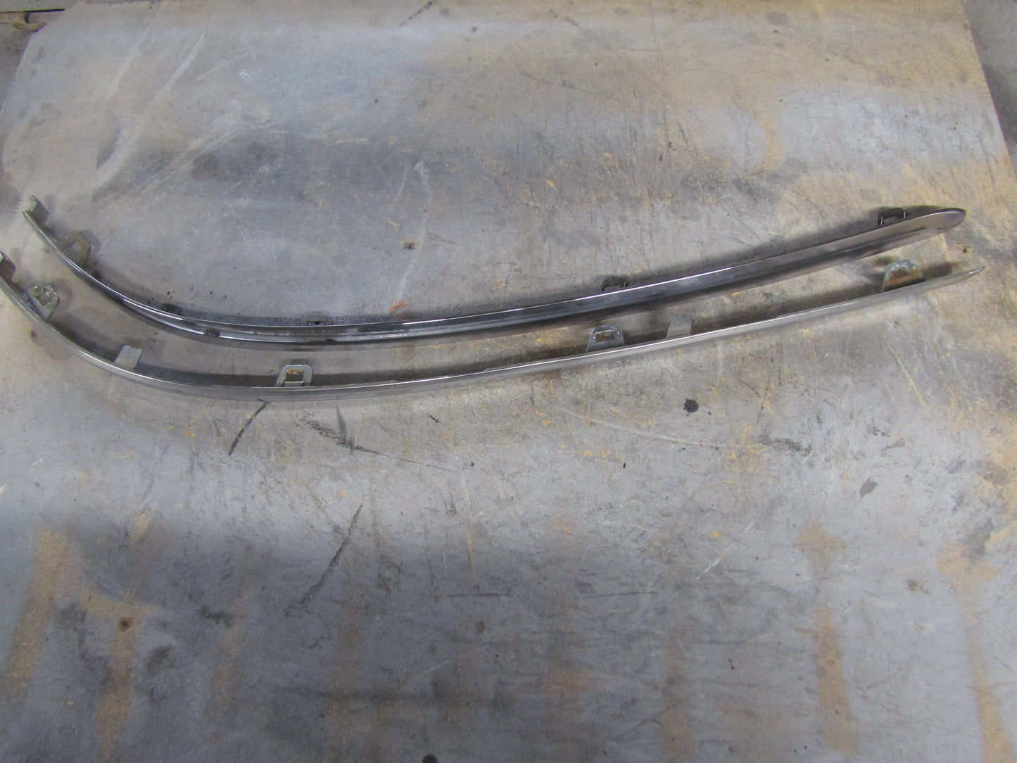 JAGUAR S-TYPE FRONT CHROME BUMPER TRIM R/L PAIR ,4R83-17C753-BB/4R83-17B976-BB