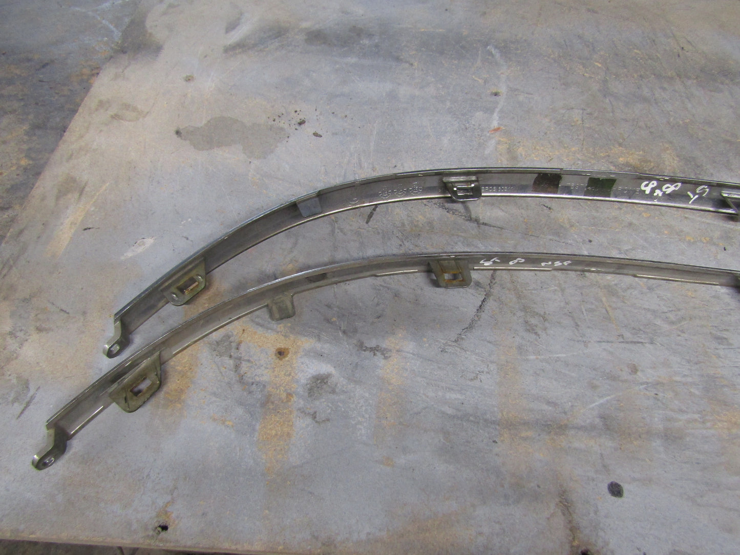JAGUAR S-TYPE FRONT CHROME BUMPER TRIM R/L PAIR ,4R83-17C753-BB/4R83-17B976-BB