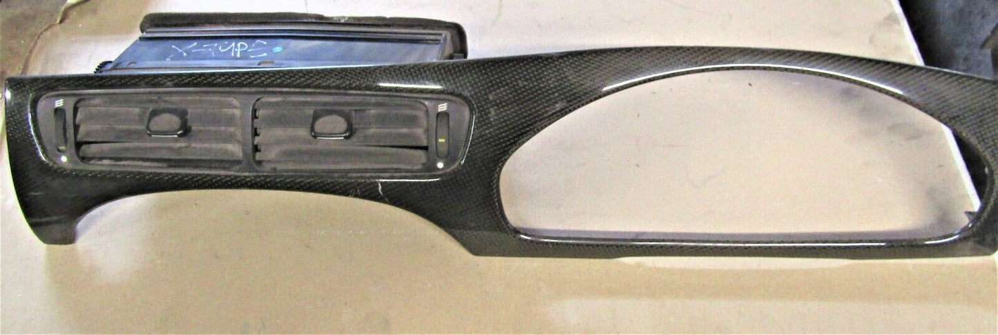 JAGUAR X TYPE X409 01-10 CARBON FIBRE DASHBOARD TRIM/VENTS 1X43-F045H48