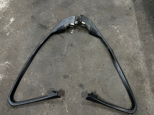 JAGUAR XF X250 FRONT DOOR WINDOW FRAME TRIM COVER PAIR