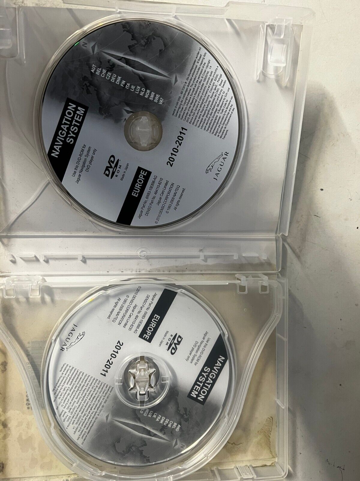 JAGUAR XF SAT NAV 2 DISC 6W83-10E898-A2010-2011