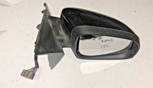 JAGUAR XF WING MIRROR O/S DRIVERS RIGHT 10WIRE BLACK 2011