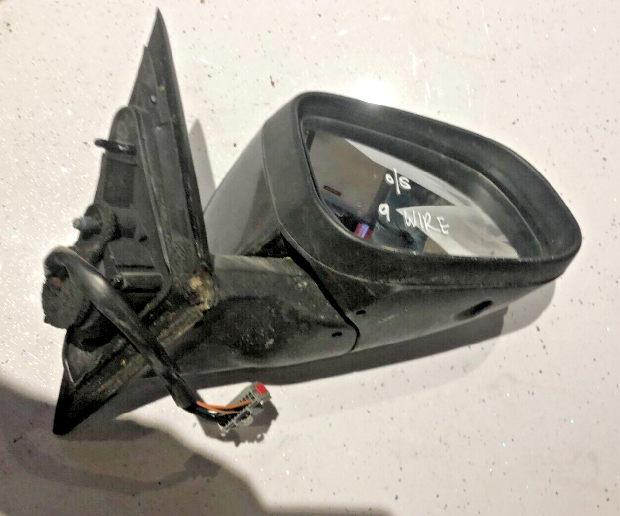 Jaguar XF X250 O/S DRIVERS DOOR WING MIRROR 19 WIRE SILVER/GREY