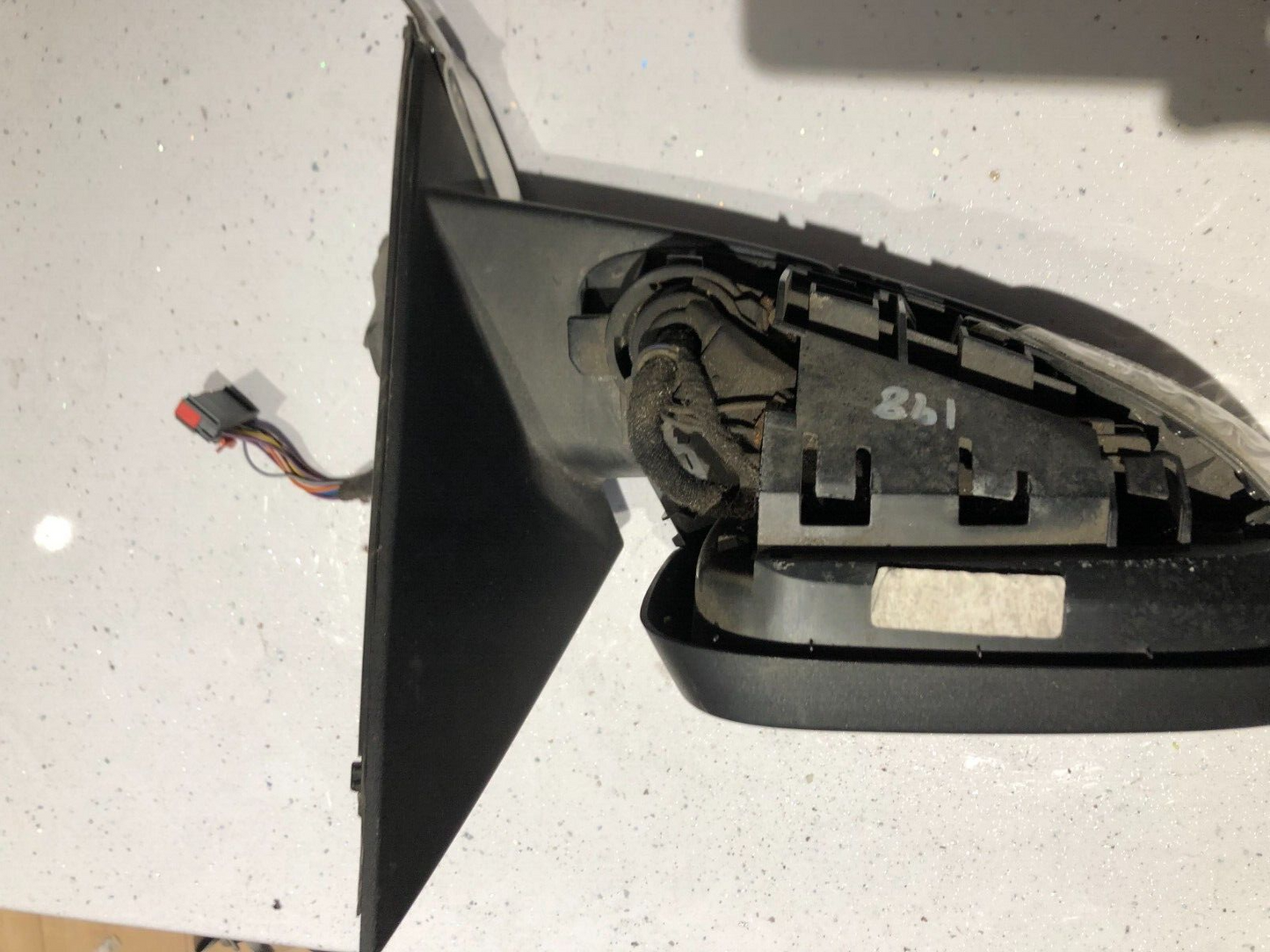 JAGUAR XF X250 DRIVERS O/S DOOR WING MIRROR 14 WIRE PUDDLE LIGHT (2008-2011)