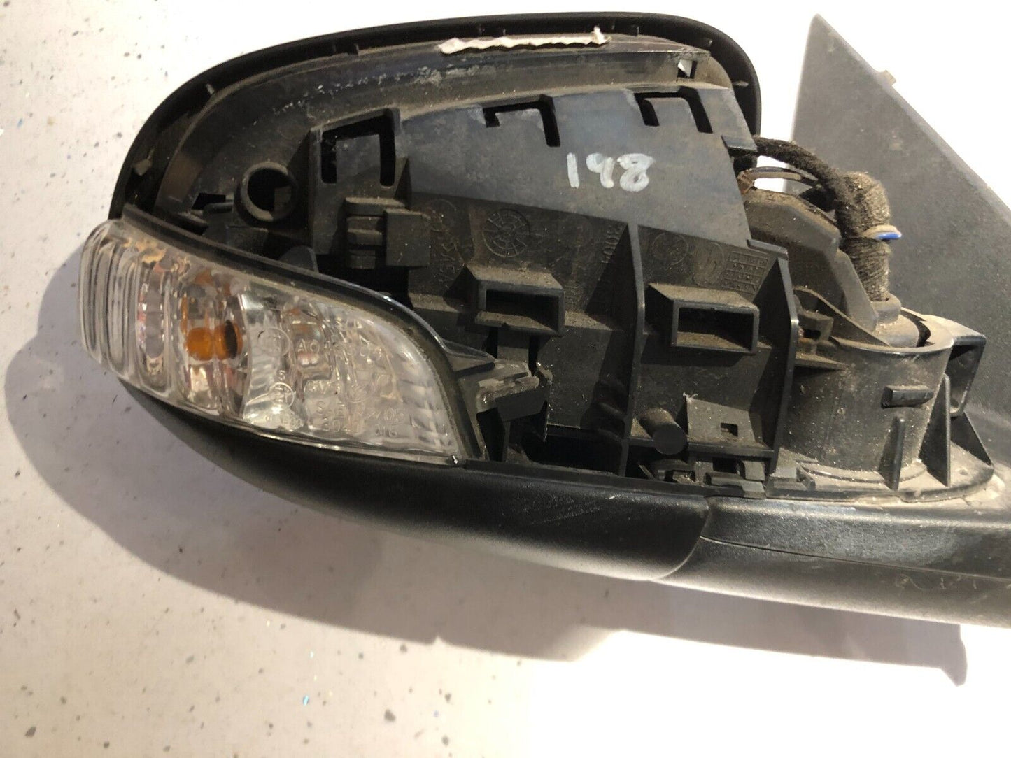 JAGUAR XF X250 DRIVERS O/S DOOR WING MIRROR 14 WIRE PUDDLE LIGHT (2008-2011)
