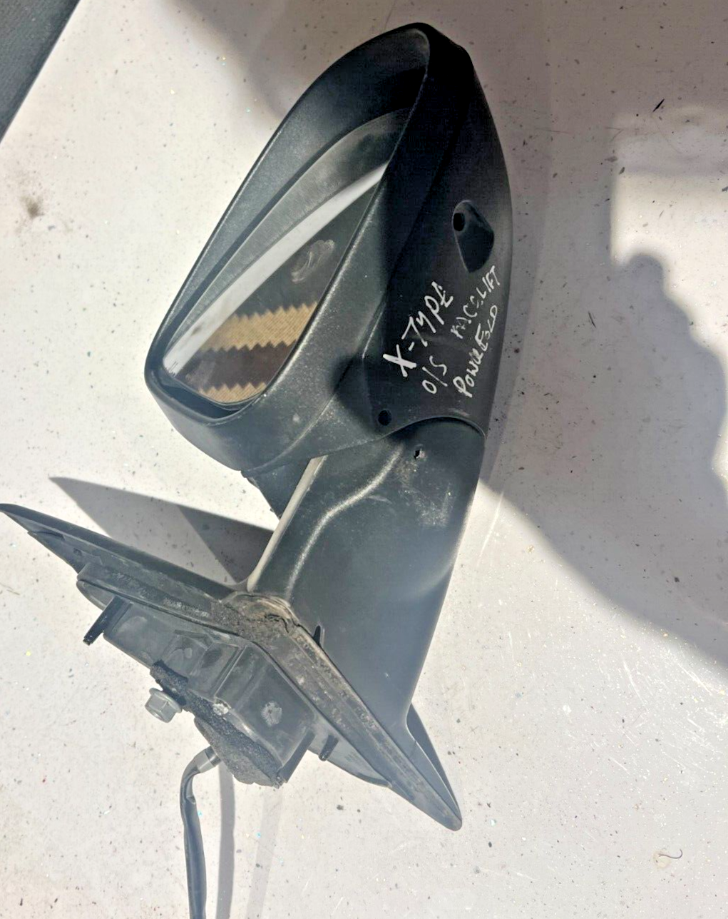 JAGUAR X-TYPE DRIVERS O/S DOOR WING MIRROR POWERFOLD -9 WIRE