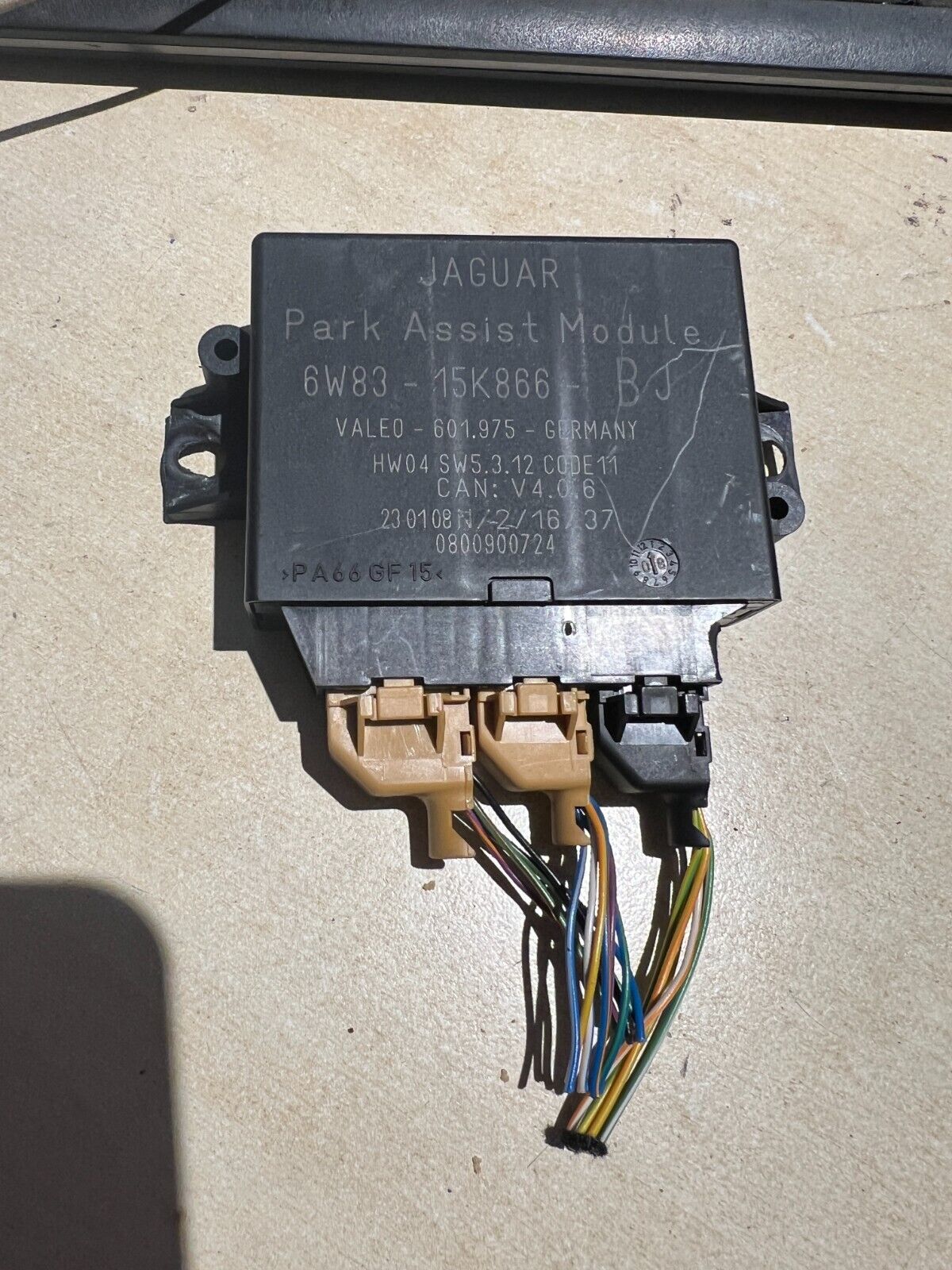 JAGUAR XF X250 PDC PARKING DISTANCE CONTROL MODULE 6W83-15K866-BJ