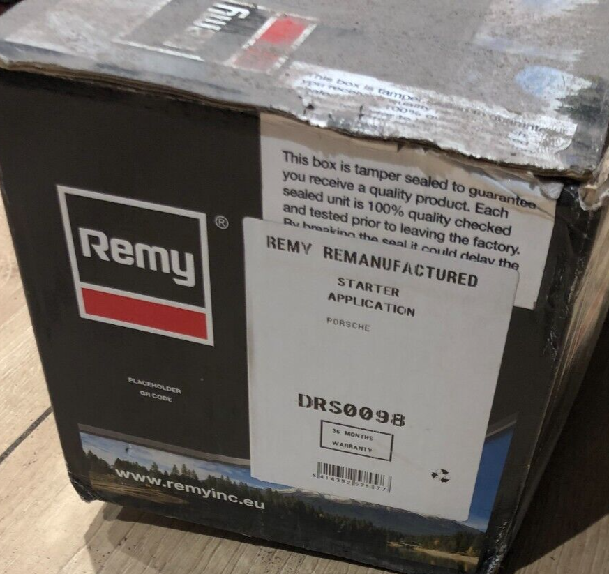 REMY STARTER MOTOR FITS PORSCHE CST10124GS DRS0098