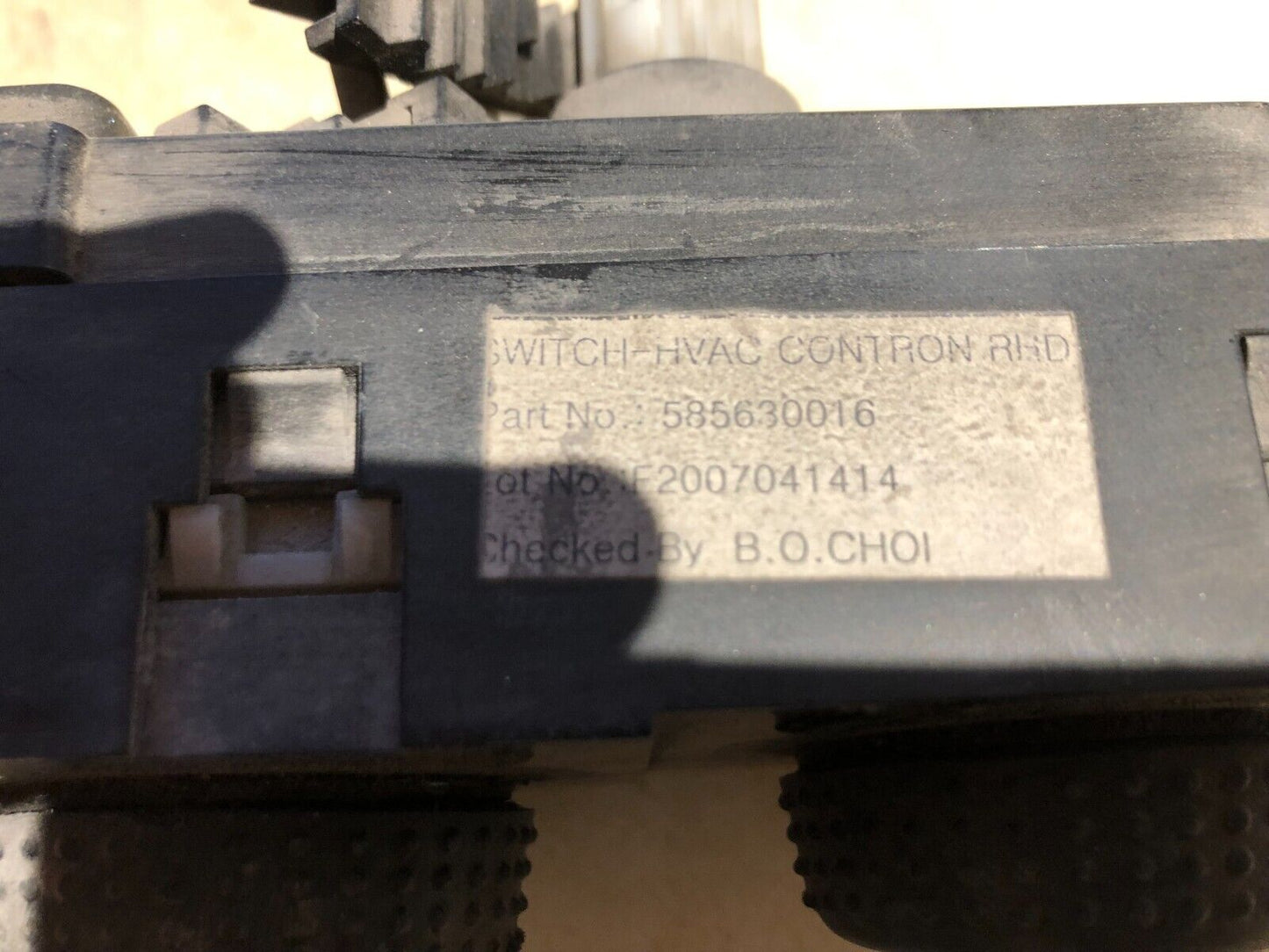 LDV MAXUS V80 AC Control Panel 2013-on