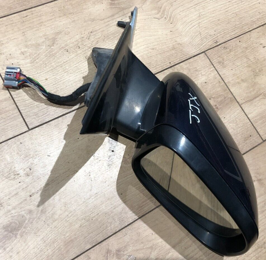 Jaguar XF X250 O/S DRIVERS DOOR WING MIRROR 14 WIRES DARK BLUE(JJX) FACELIFT