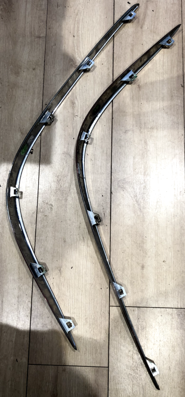 Jaguar X type rear Bumper Moulding Trim pair Chrome (LH+RH)
