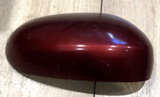 JAGUAR X TYPE DRIVERS O/S DOOR WING MIRROR COVER DARK RED
