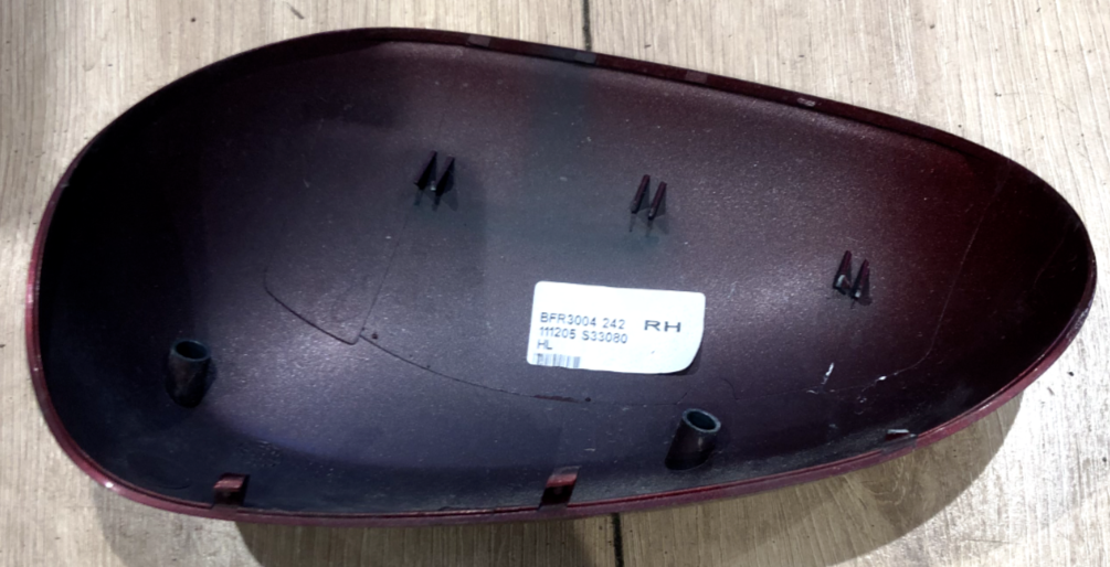 JAGUAR X TYPE DRIVERS O/S DOOR WING MIRROR COVER DARK RED