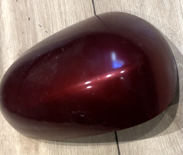 JAGUAR X TYPE DRIVERS O/S DOOR WING MIRROR COVER DARK RED