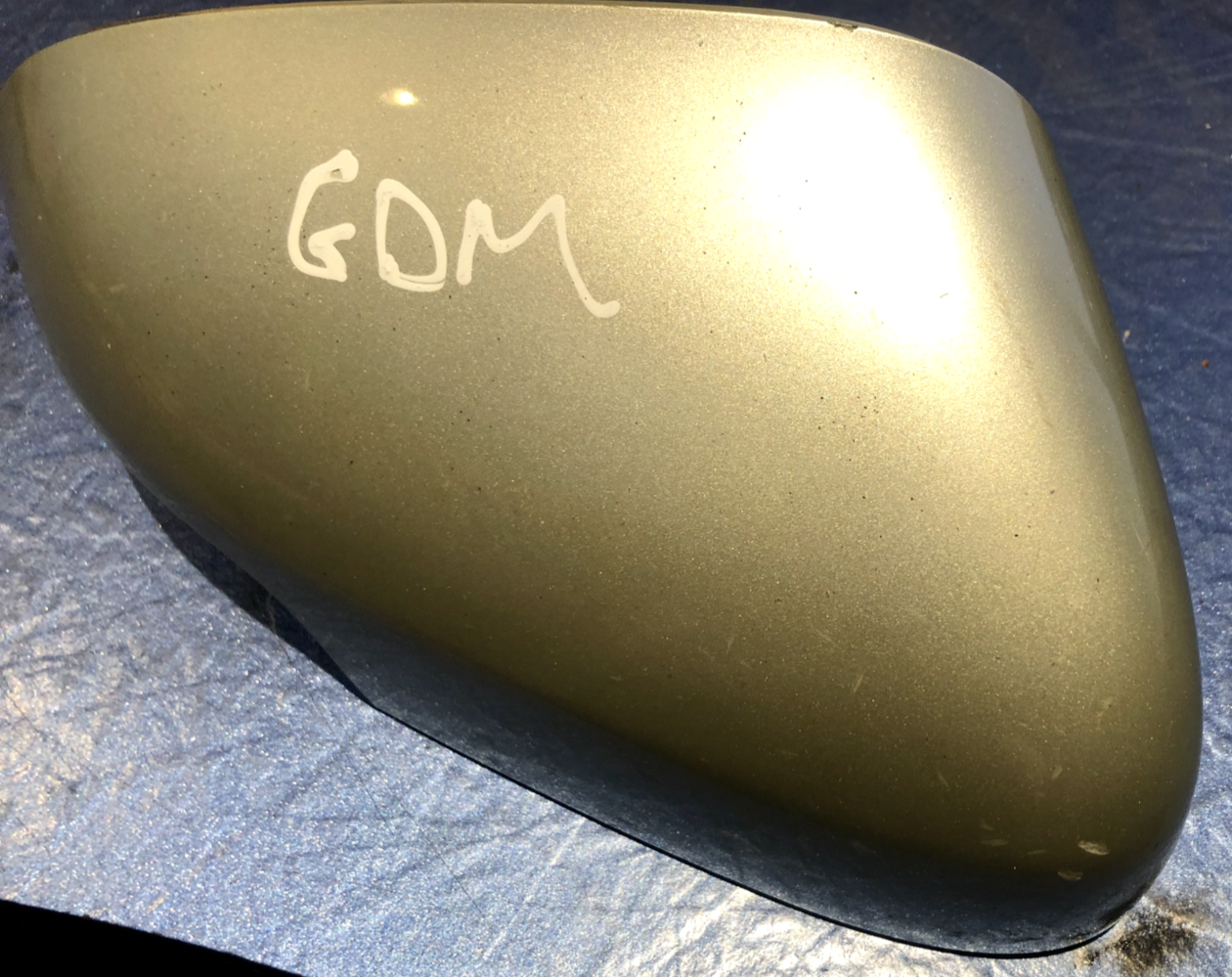 JAGUAR X TYPE DRIVER DOOR WING MIRROR COVER GOLD