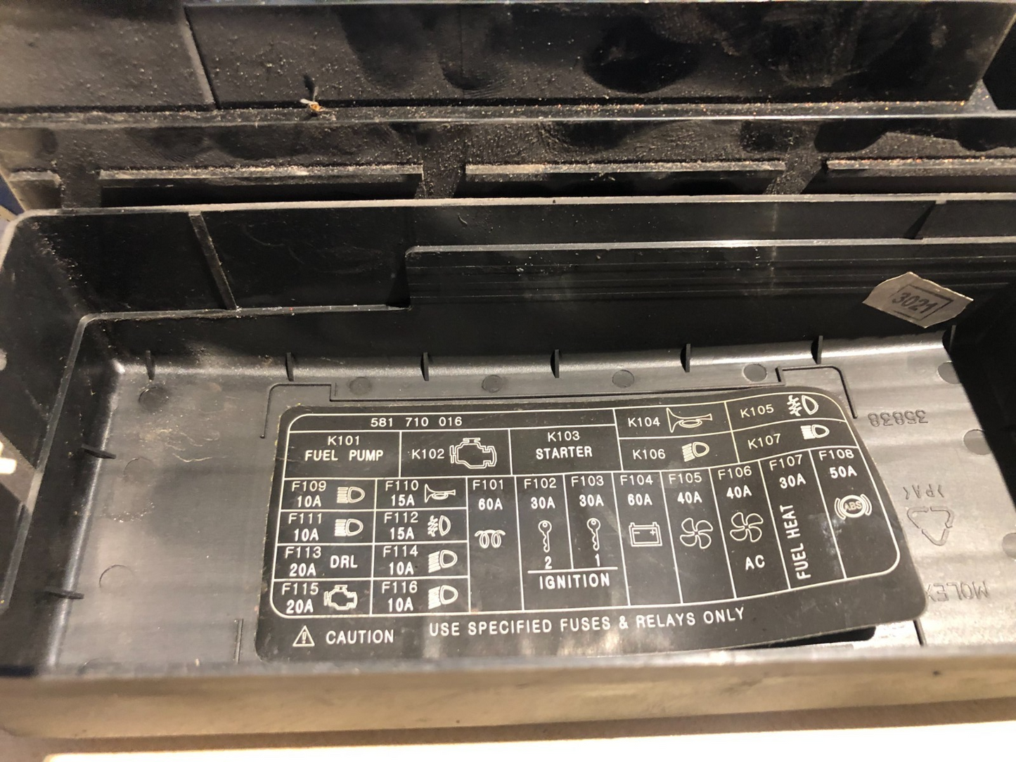 LDV Maxus 2.5 2005-2009 Fuse BOX