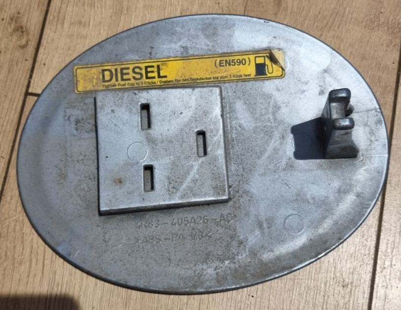 JAGUAR S TYPE FUEL TANK FILLER FLAP DOOR COVER LIGHT BLUE/SILVER