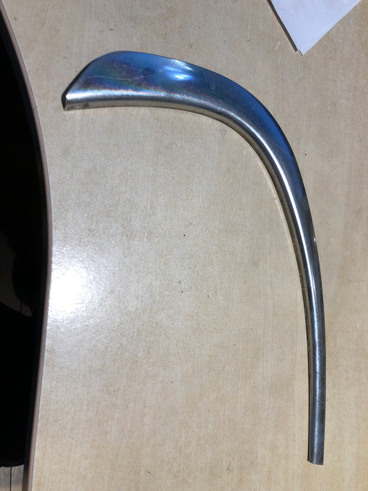 Jaguar X Type 2001-2010 Drivers Right Metal Rear Quarter Window Chrome Trim