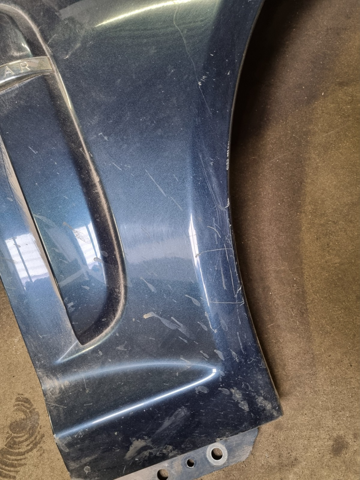 JAGUAR XF XFR 2008-2011 FRONT RIGHT WING / FENDER PANEL DARK BLUE