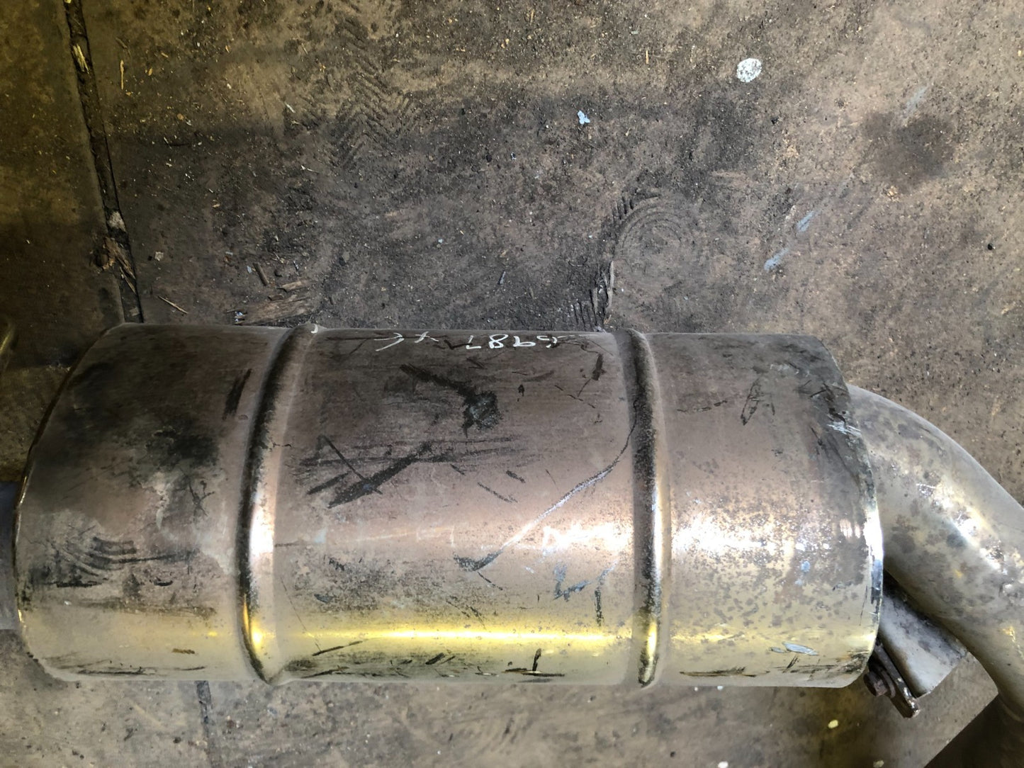 JAGUAR XF X250 MUFFLER EXHAUST RIGHT DRIVERS 5.0L