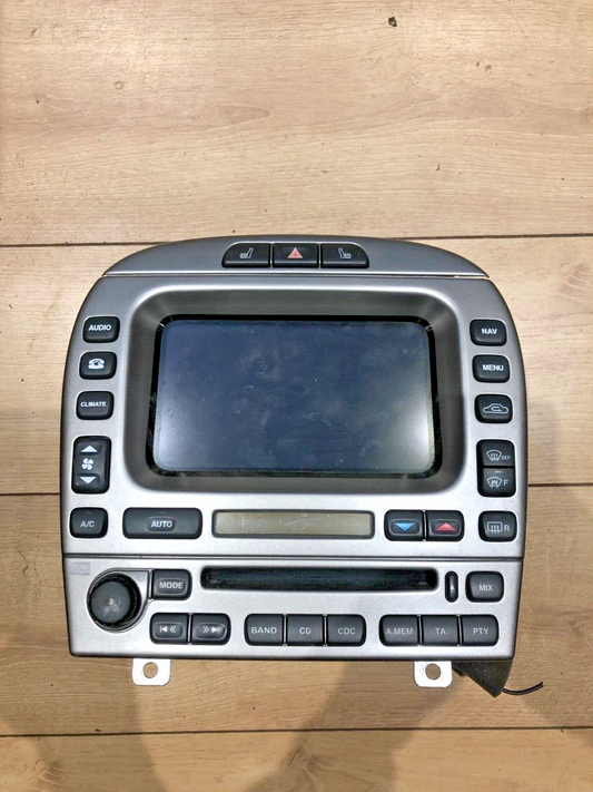 JAGUAR X-TYPE SAT NAV HEAD RADIO CD UNIT 9X3-10E889-BA with code