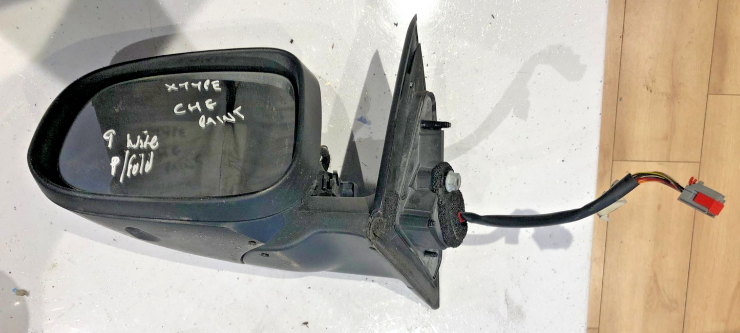 JAGUAR X- TYPE PASSENGER LEFT DOOR WING MIRROR 9 WIRE