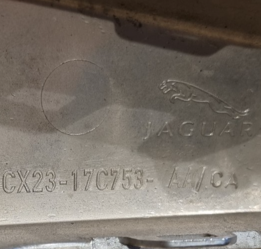 JAGUAR XF 2013 FRONT LEFT N/S/F GRILLE CHROME MOLDING TRIM CX23-17C753-AA