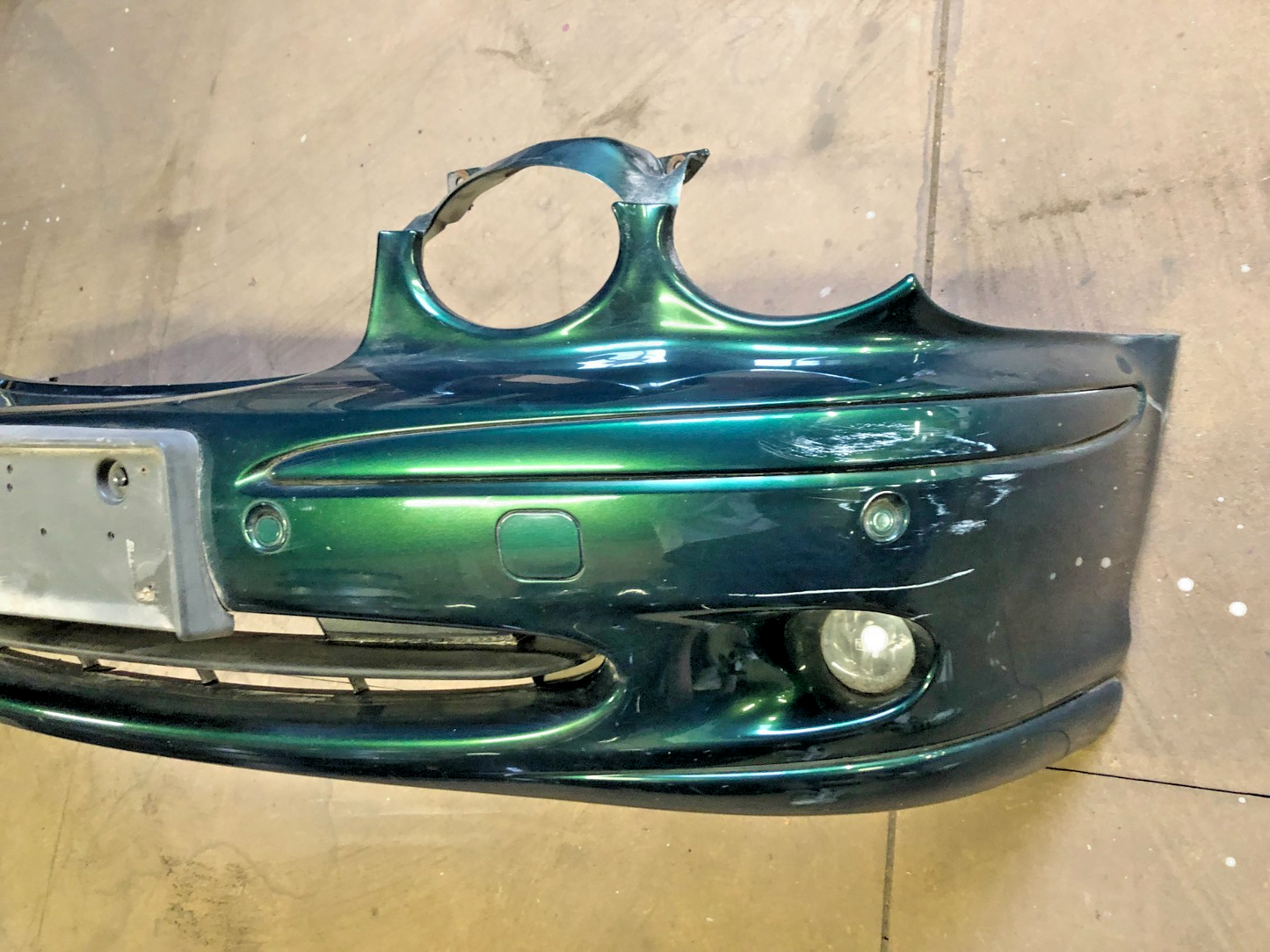 JAGUAR X-TYPE 2003-09 GREEN FRONT BUMPER PRE-FACELIFT