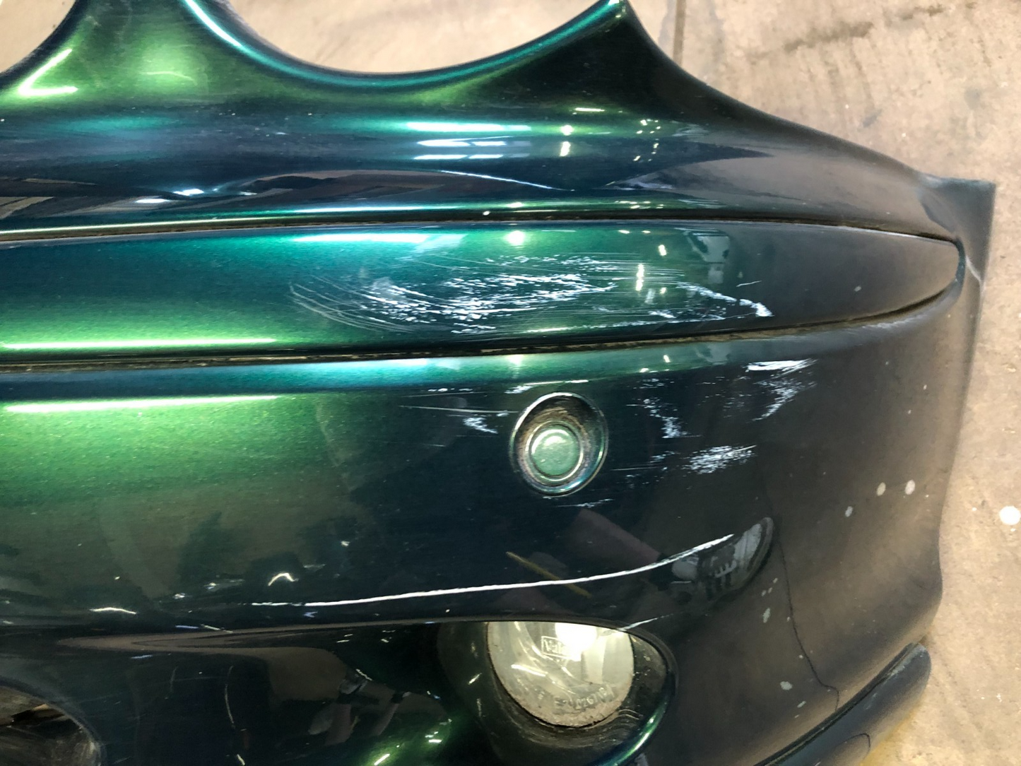 JAGUAR X-TYPE 2003-09 GREEN FRONT BUMPER PRE-FACELIFT