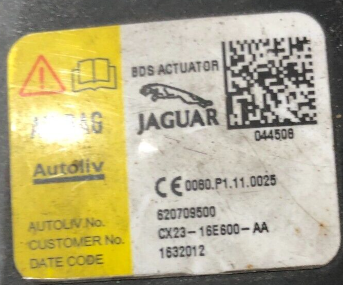 JAGUAR XF X250 BONNET BDS ACTUATOR CX23-16E600-AA
