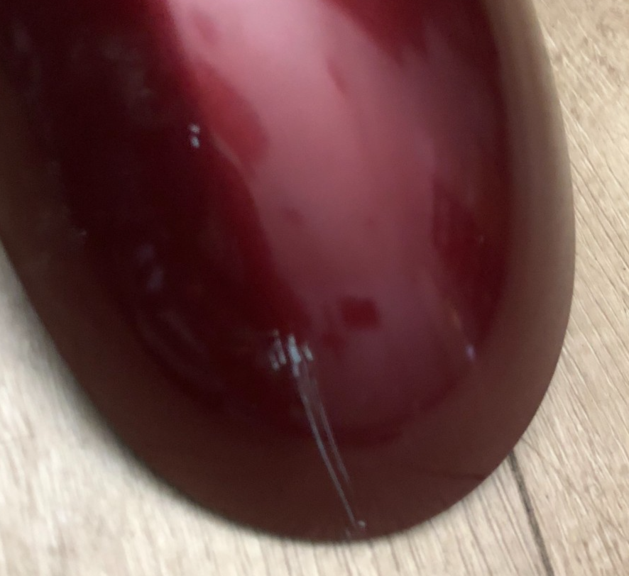JAGUAR X TYPE PASSENGER N/S DOOR WING MIRROR COVER DARK RED
