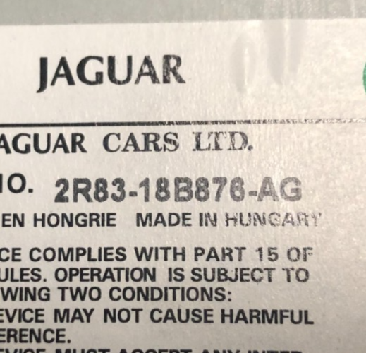 JAGUAR S-TYPE X200 STEREO RADIO CD PLAYER HEAD UNIT WITH AC CONTROL PANEL