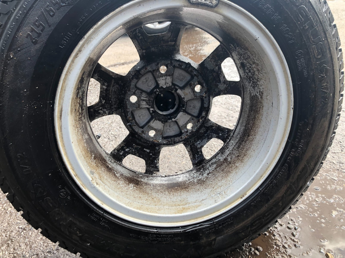 GENUINE FORD TRANSIT CUSTOM 2015 16" 10 SPOKE ALLOY WHEEL & very good tyre