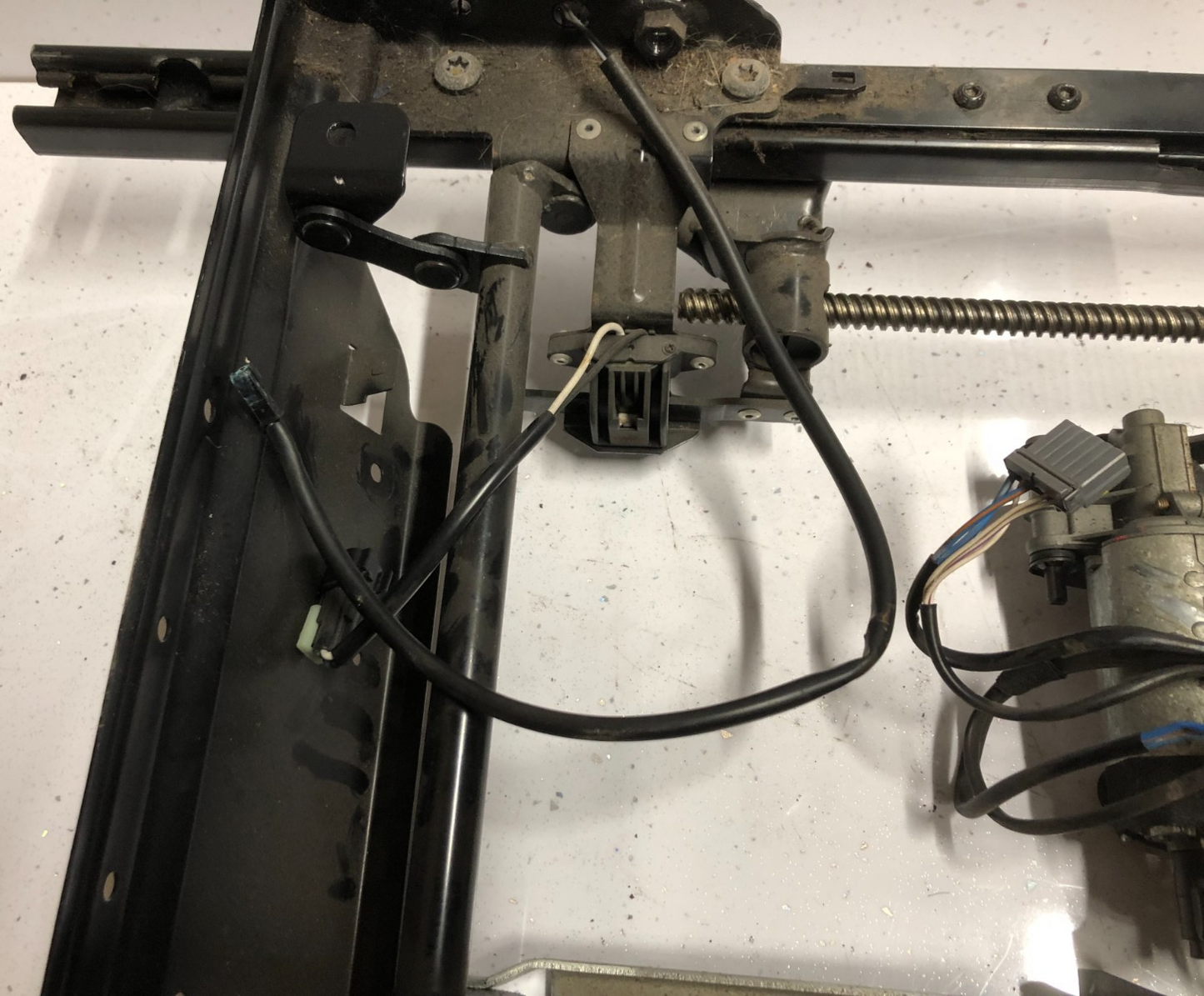 Jaguar XK8 XKR 2000-2006 DRIVERS SEAT SLIDE BASE + MOTORS (MEMORY)