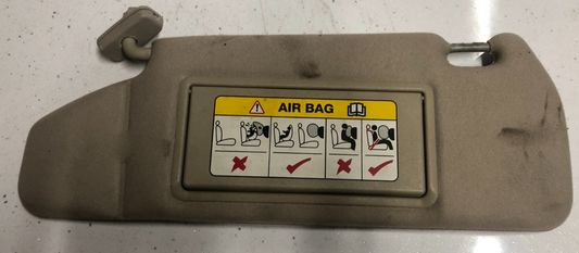 JAGUAR XK8 XKR 1996-2006 LEFT ILLUMINATED SUNVISOR OATMEAL