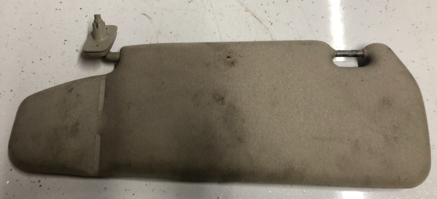 JAGUAR XK8 XKR 1996-2006 RIGHT ILLUMINATED SUNVISOR OATMEAL