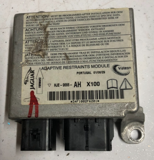 JAGUAR XK8 XKR COUPE 2000-2002 ADAPTIVE RESTRAINTS / AIRBAG MODULE HJE9666AH