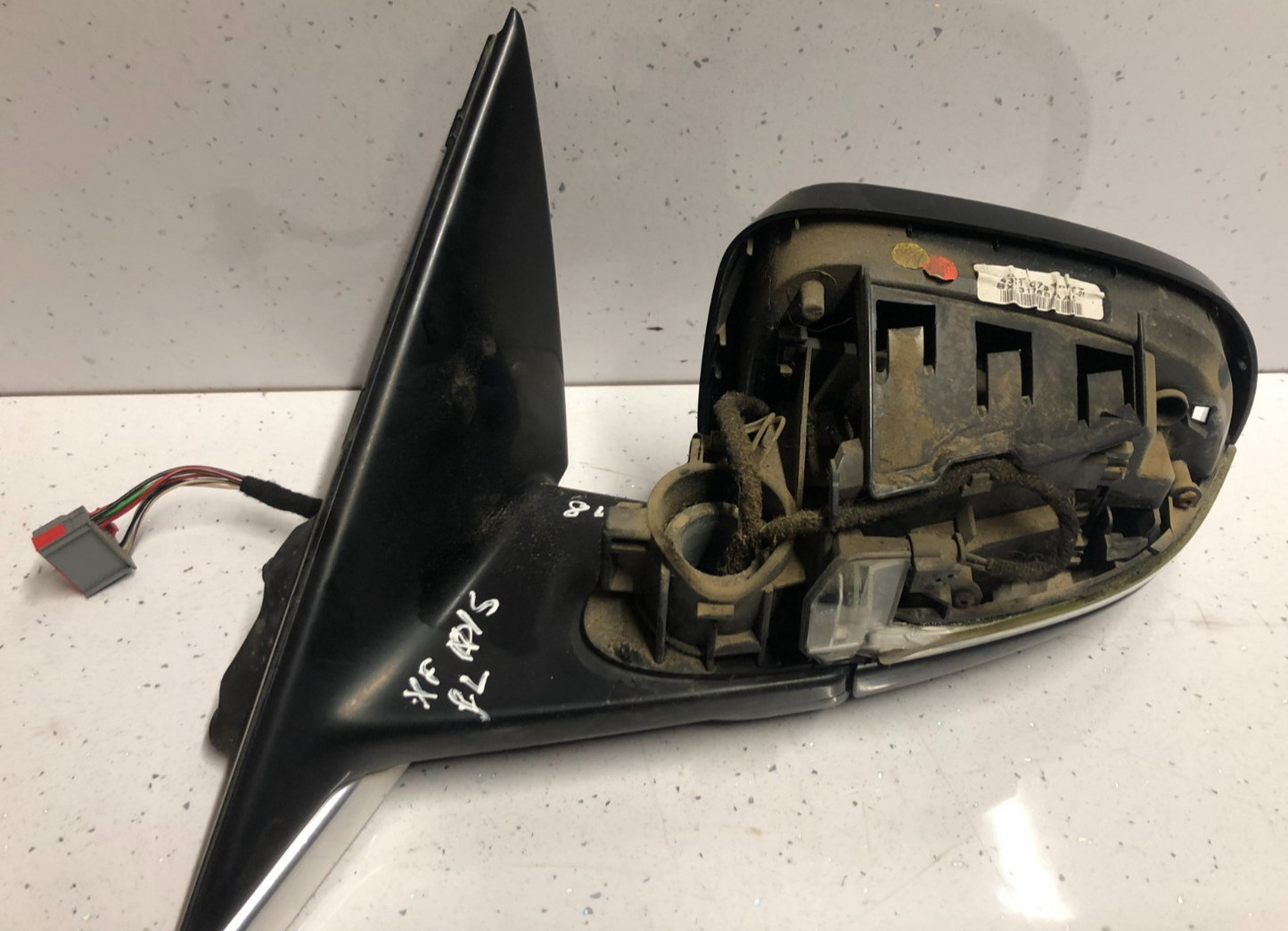 JAGUAR XF X250 PASSENGERS N/S DOOR WING MIRROR FACELIFT 8 WIRES