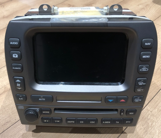 JAGUAR X-TYPE SAT NAV HEAD RADIO CD UNIT 1X43-10E889-GD with code