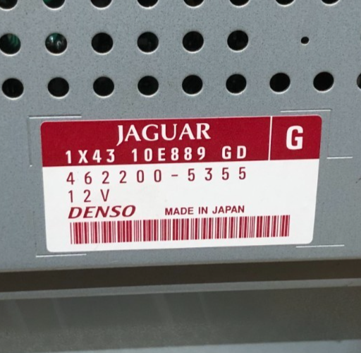 JAGUAR X-TYPE SAT NAV HEAD RADIO CD UNIT 1X43-10E889-GD with code