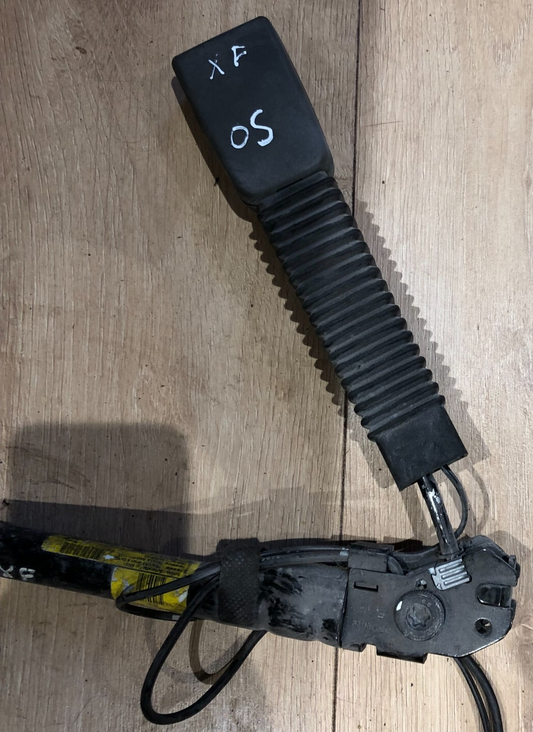 JAGUAR XF OFFSIDE Front Seatbelt Belt Buckle Pre Tensioner grey