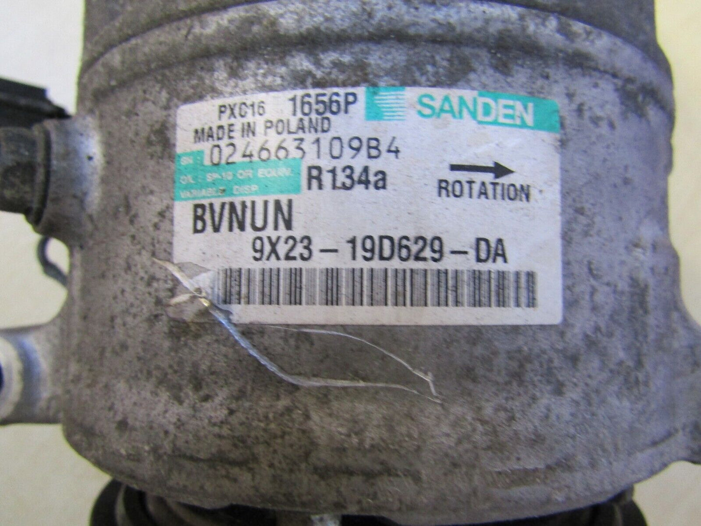 JAGUAR XF 3.0 DIESEL AIR CON A/C COMPRESSOR PUMP 9X23-19D629-AD