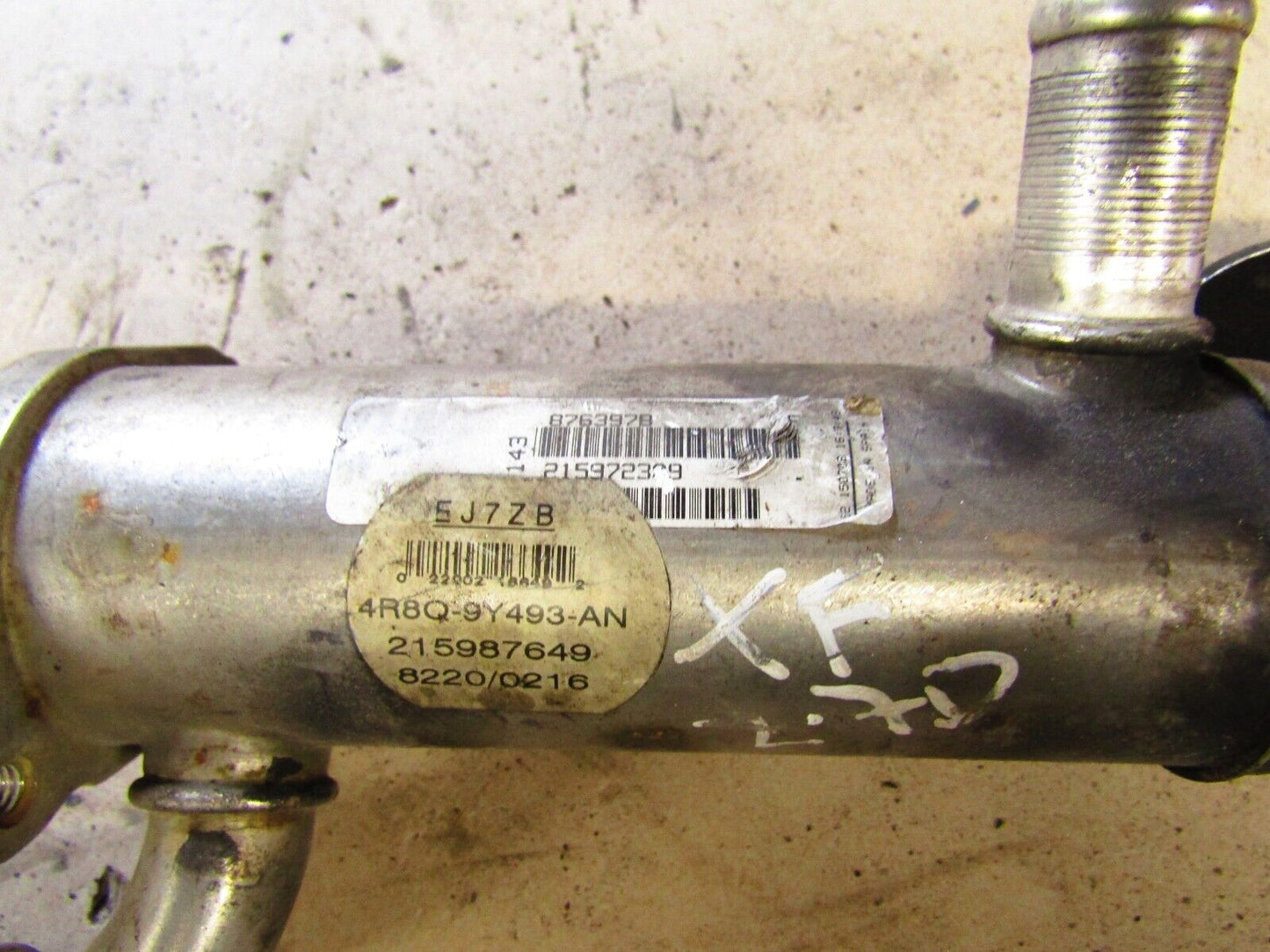 Jaguar XF X250 Diesel Left EGR Cooler Exhaust Cooler 4R8Q9Y493AN