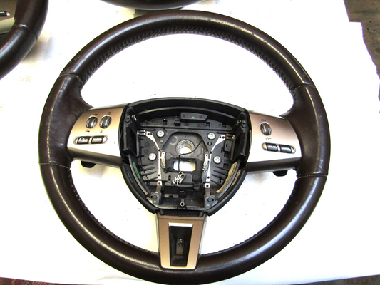 JAGUAR XF 08-12 MK1 (X250) 3 SPOKE MULTIFUNCTION STEERING WHEEL  8X23ABAMS BROWN