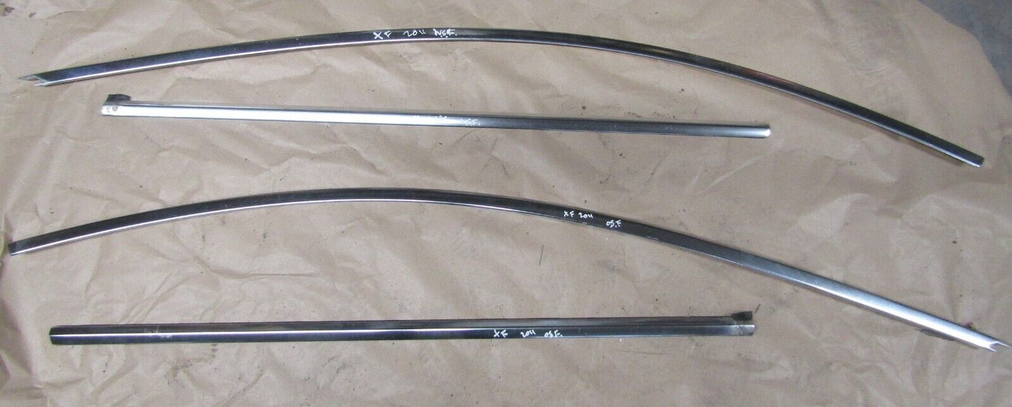 JAGUAR XF FRONT CHROME WINDOW TRIM PAIR